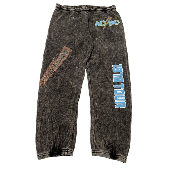 Lauren Moshi x AC/DC 1978 Tour Sweatpants in Brown - Picture 1 of 3